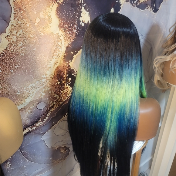 22" green shock lace front - Picture 4 of 6